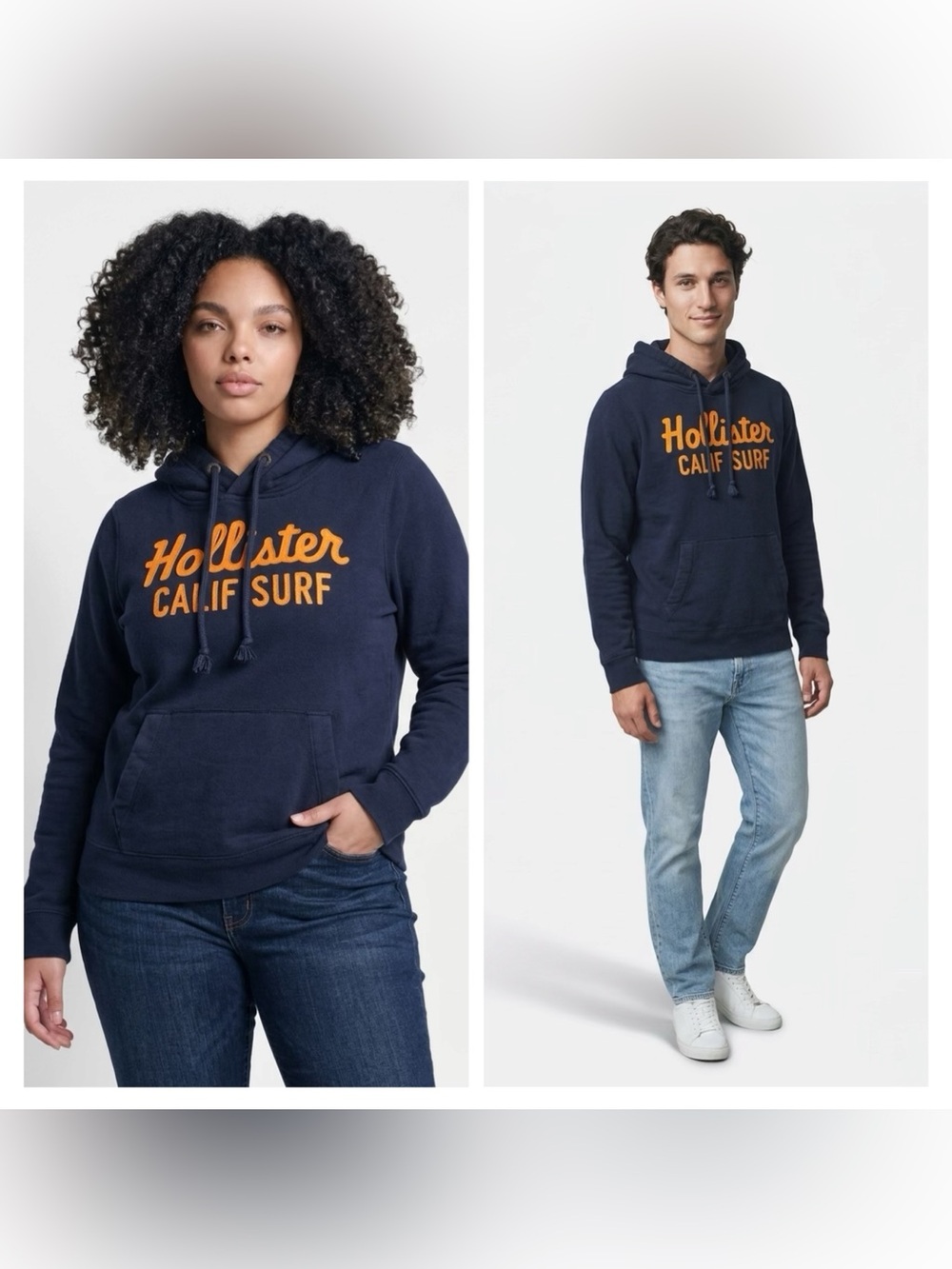 Hollister Dark Navy Hoodie Unisex